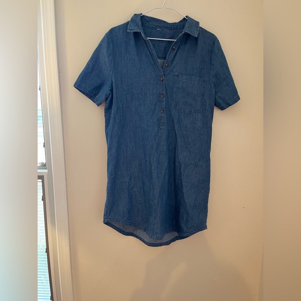 old navy chambray dress